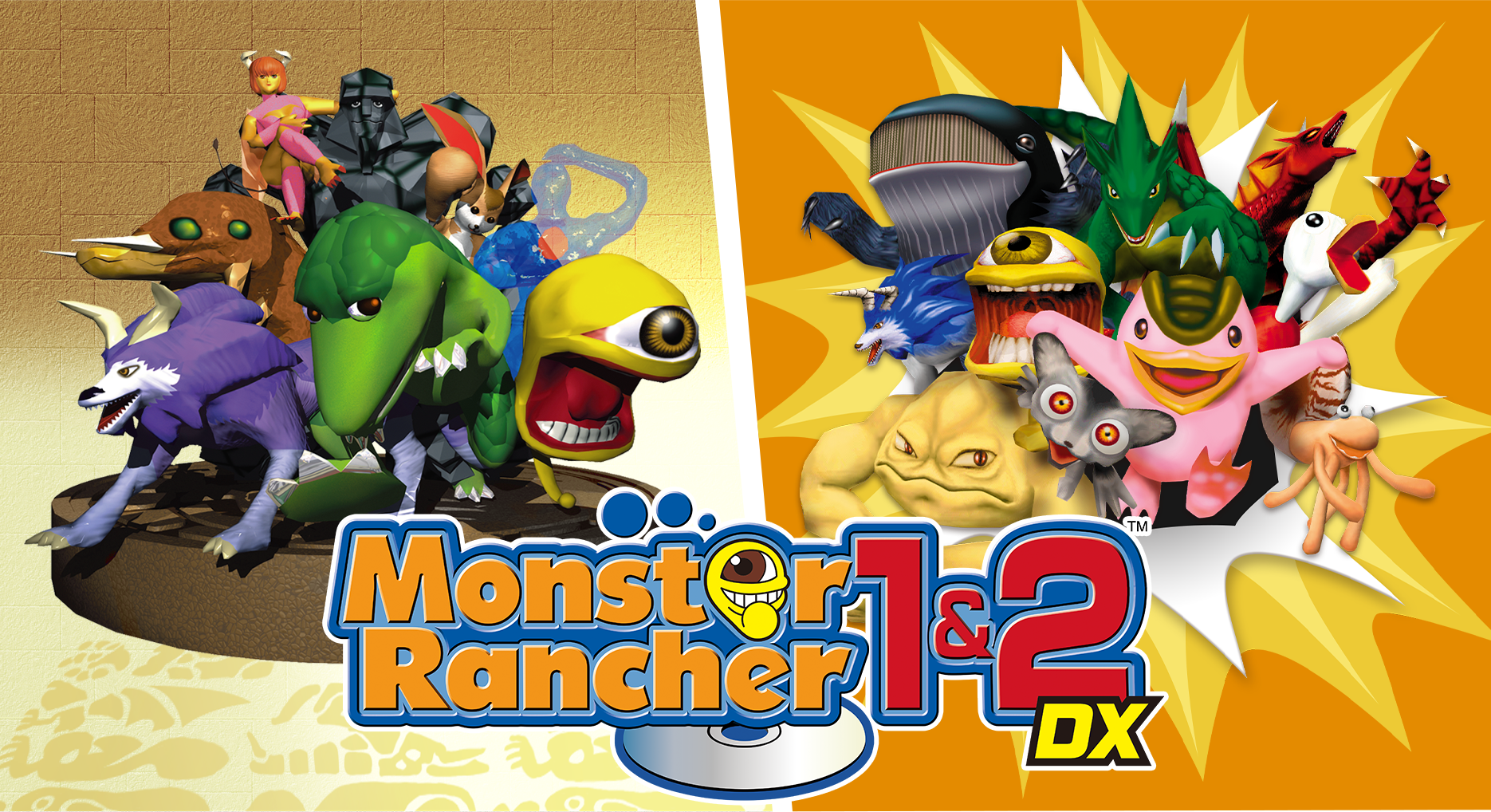 Uafhængig voldsom tyngdekraft Monster Rancher 1 & 2 DX