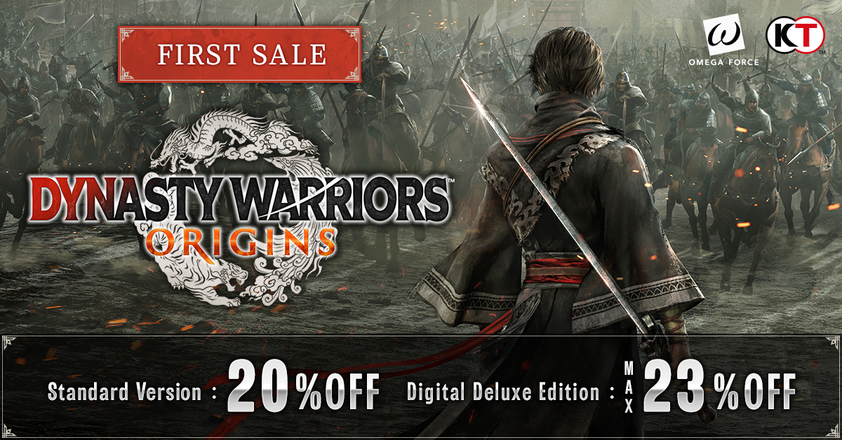 DYNASTY WARRIORS: ORIGINS MAX 23% OFF！