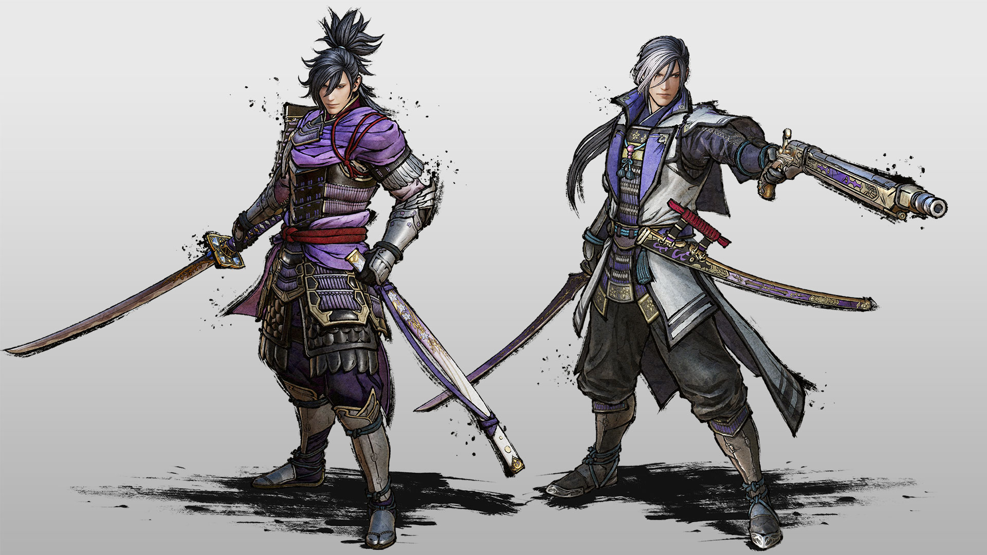 SAMURAI WARRIORS - Costume Set Nobunaga Oda (Youth·Mature) & Mitsuhide Akechi...