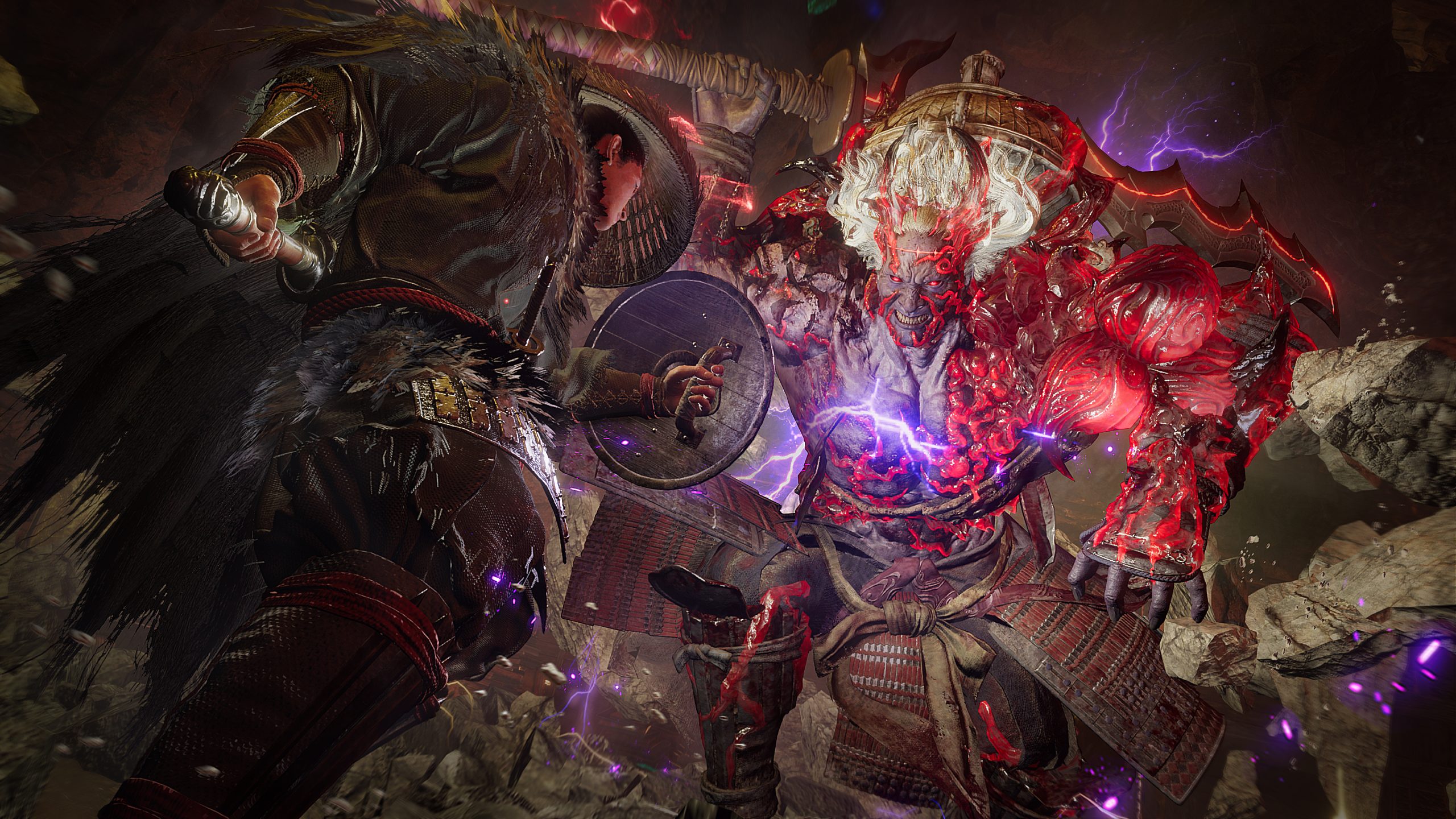 Takechiyo y Rodrigo en una imagen oficial de Nioh 3 Hell Rising
